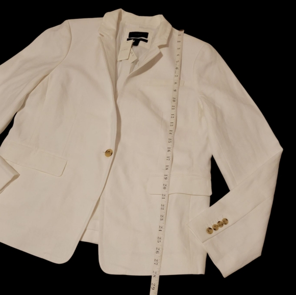 J. Crew White Linen Regent Blazer 16 - Picture 5 of 11